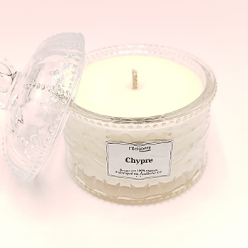 Bougie bonbonnière dôme - Parfum chypre