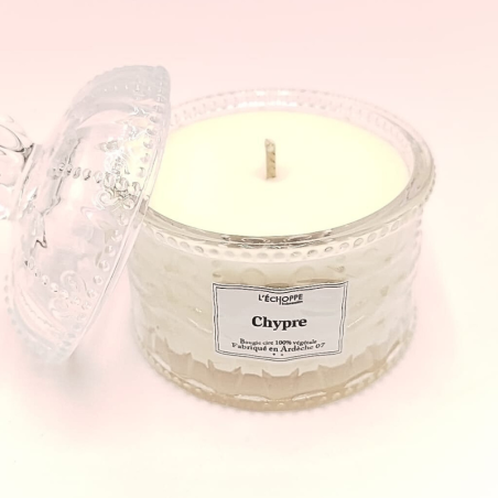 Bougie bonbonnière dôme - Parfum chypre