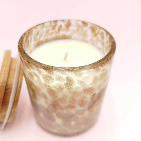 Bougie Classique tâchetée - Parfum menthe & basilic