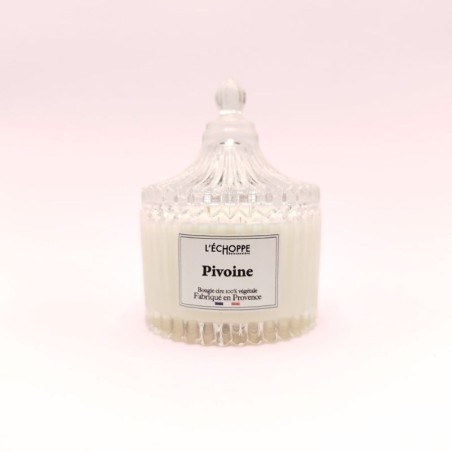 Bougie bonbonnière cirque - Parfum pivoine