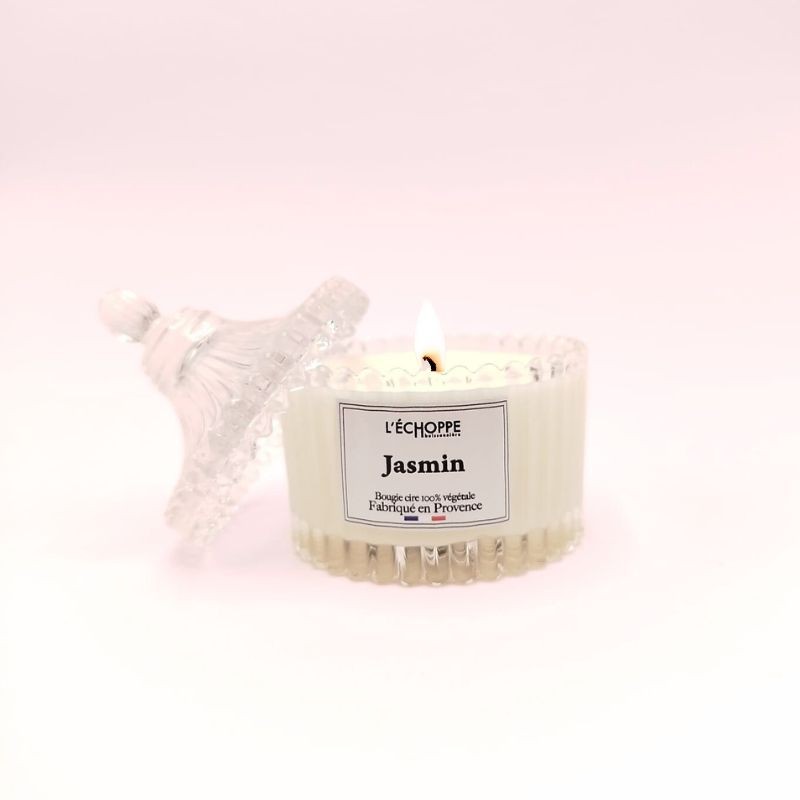 Bougie bonbonnière cirque - Parfum jasmin