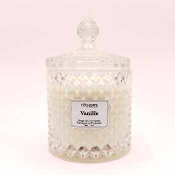 Bougie bonbonnière diamant - Parfum vanille