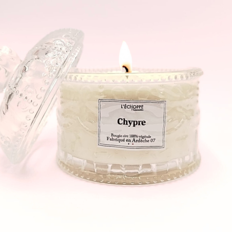 Bougie bonbonnière dôme - Parfum chypre