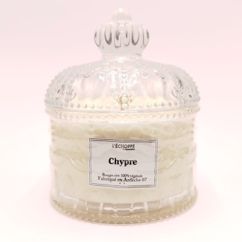 Bougie bonbonnière dôme - Parfum chypre