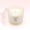 Bougie bonbonnière diamant - Parfum fleur d'oranger