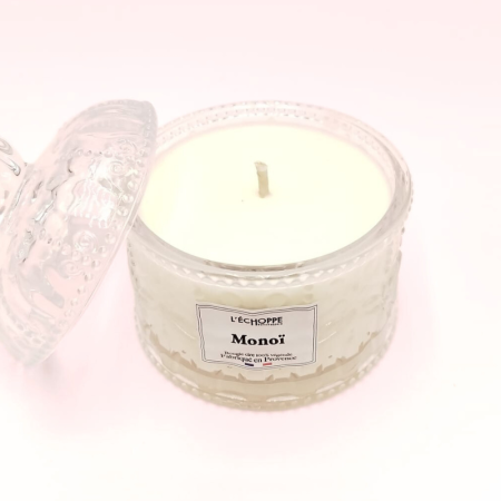Bougie bonbonnière dôme - Parfum monoï