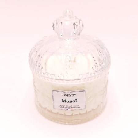 Bougie bonbonnière dôme - Parfum monoï