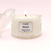 Bougie bonbonnière dôme - Parfum monoï
