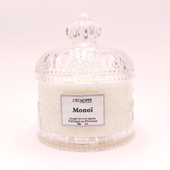 Bougie bonbonnière dôme - Parfum monoï