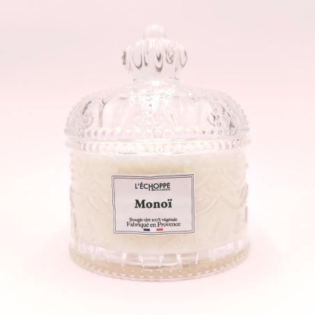 Bougie bonbonnière dôme - Parfum monoï