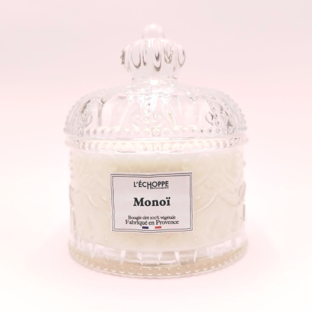 Bougie bonbonnière dôme - Parfum monoï