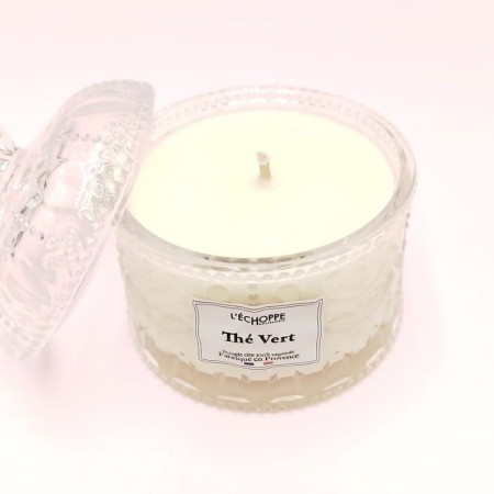Bougie bonbonnière dôme - Parfum thé vert