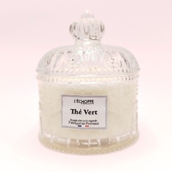 Bougie bonbonnière dôme - Parfum thé vert