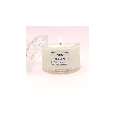 Bougie bonbonnière dôme - Parfum thé vert