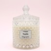 Bougie bonbonnière diamant - Parfum vanille