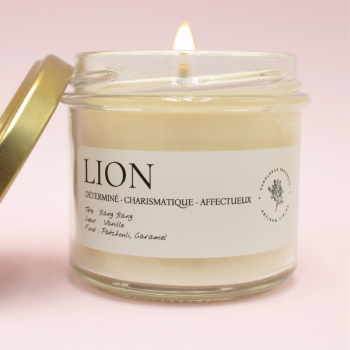 Bougie astrologique Lion