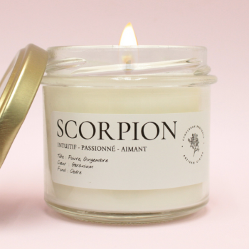 Bougie astrologique Scorpion