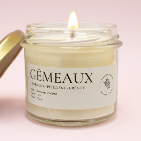 Bougie astrologique Gémeaux
