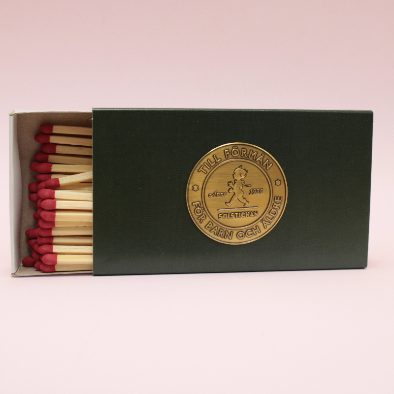 Boîte d'allumettes décorative - Verte