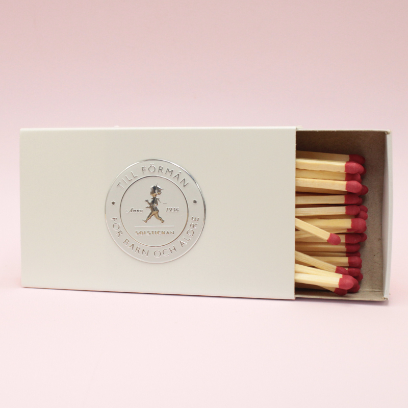 Boîte d'allumettes décorative - Blanche