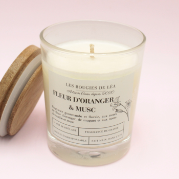 Bougie classique - Parfum fleur d'oranger & musc