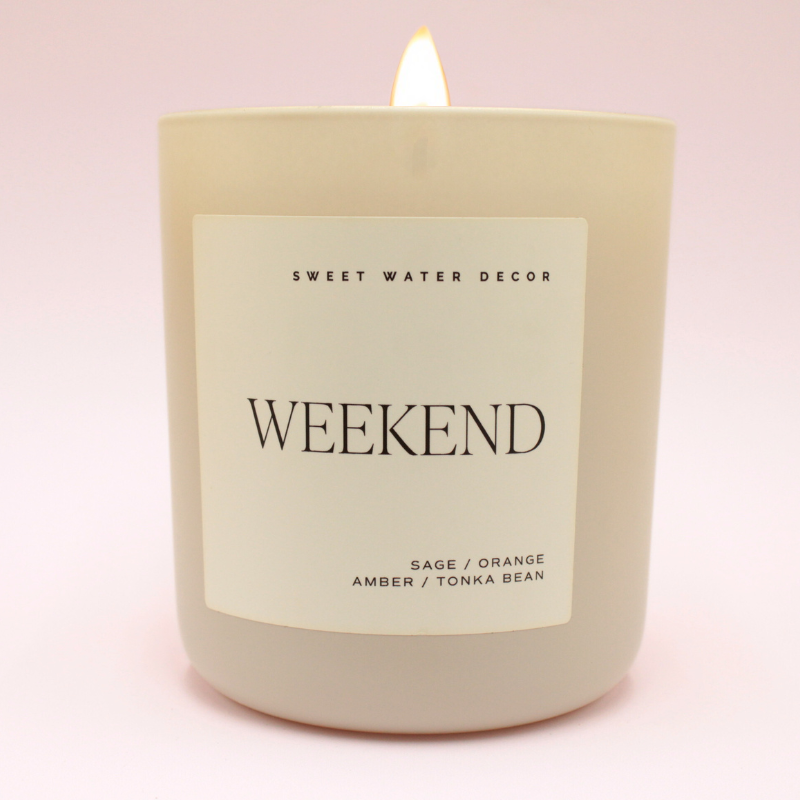 Bougie classique - Cire de soja - Week-end