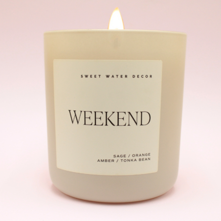 Bougie classique - Cire de soja - Week-end