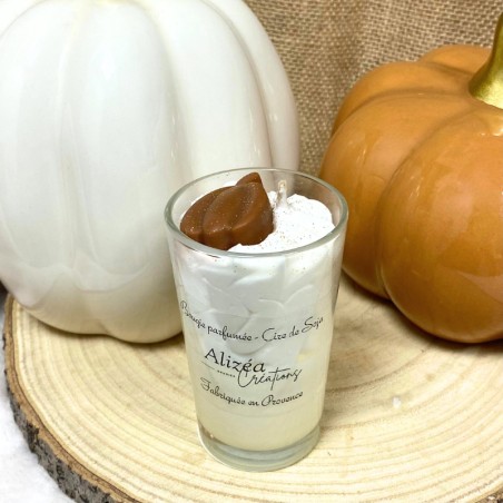 Bougie Verrine Gourmande - Parfum Citrouille Blanche