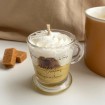 Bougie Tasse Gourmande - Parfum Caramel Beurre Salé (Petit Format)