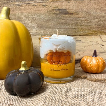Bougie d'Automne Gourmande - Parfum Citrouille