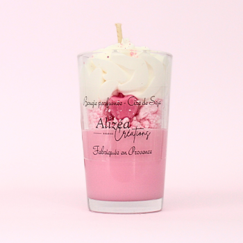 Bougie Verrine Gourmande - Parfum Pomme d'amour