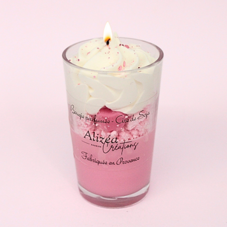 Bougie Verrine Gourmande - Parfum Pomme d'amour