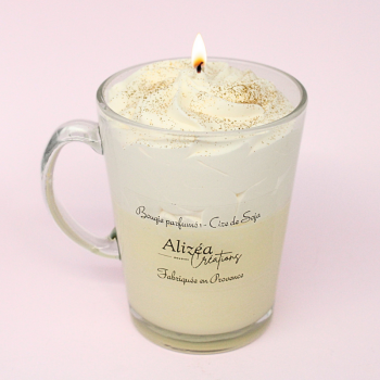 Bougie Tasse Gourmande - Parfum Milkshake Vanille