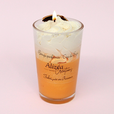 Bougie Verrine Gourmande - Parfum Orange Epicée