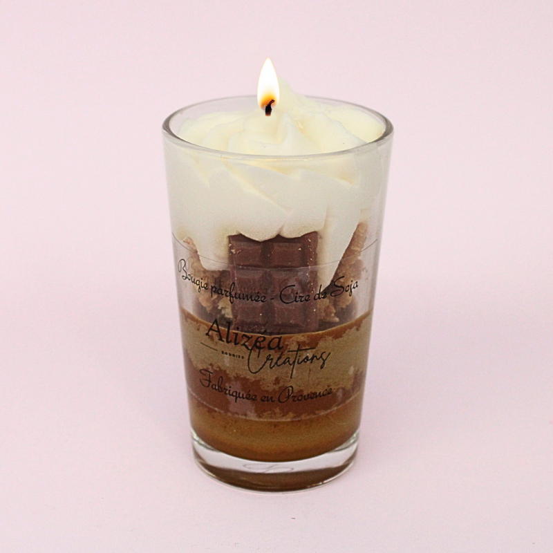 Bougie Verrine Gourmande - Parfum Chocolat