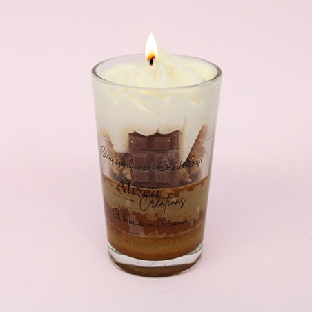Bougie Verrine Gourmande - Parfum Chocolat