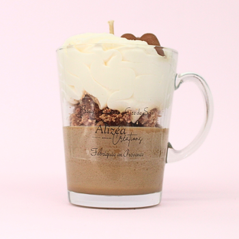 Bougie Tasse Gourmande - Parfum Chocolat & Ourson en Guimauve