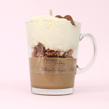 Bougie Tasse Gourmande - Parfum Chocolat & Ourson en Guimauve