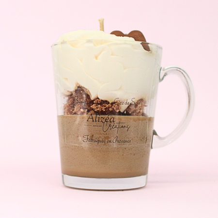 Bougie Tasse Gourmande - Parfum Chocolat & Ourson en Guimauve