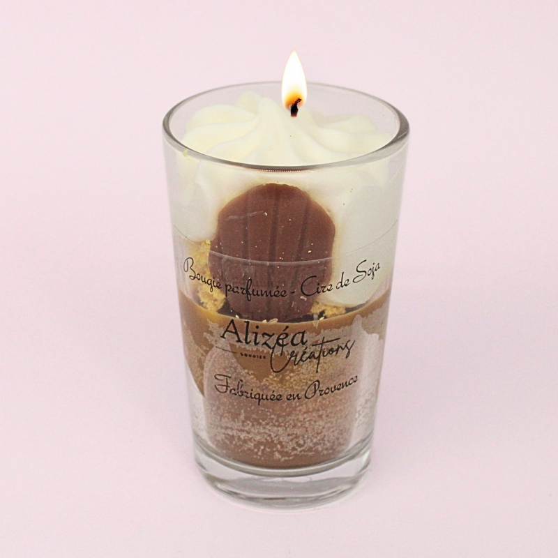 Bougie Verrine Gourmande - Parfum Madeleine