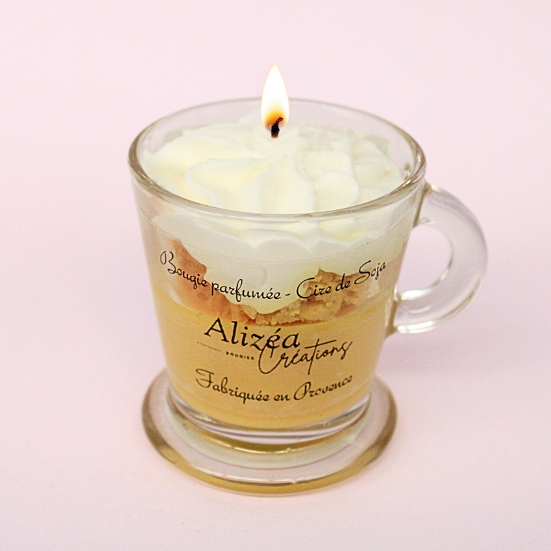 Bougie Tasse Gourmande - Parfum Citron Meringué (Petit Format)