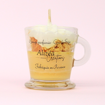 Bougie Tasse Gourmande - Parfum Citron Meringué (Petit Format)