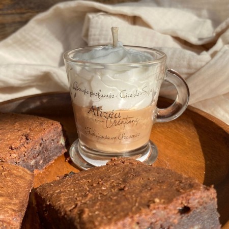 Bougie Tasse Gourmande - Parfum Choco/Noisette (Petit Format)