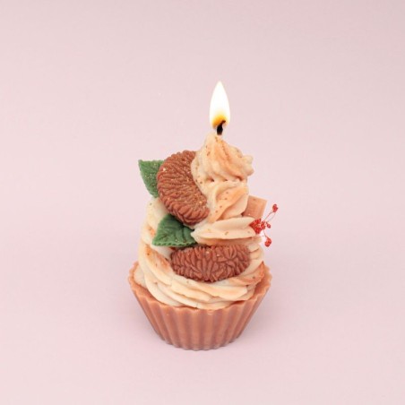 Bougie cupcake - Parfum agrume