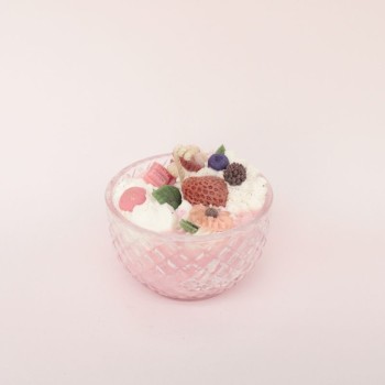 Bougie bonbonnière - Parfum fruits rouges