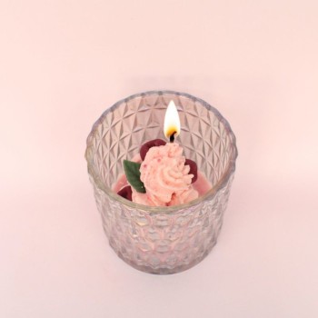 Bougie bonbonnière - Parfum cupcake cerise