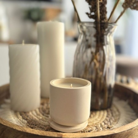 Bougie Rechargeable - Parfum Fleur de Coton