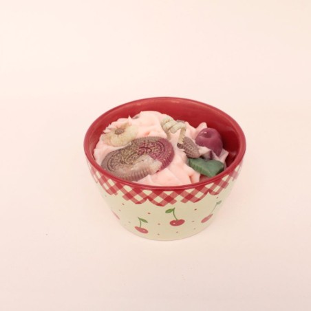 Bougie petit bol cerise - Parfum cerise