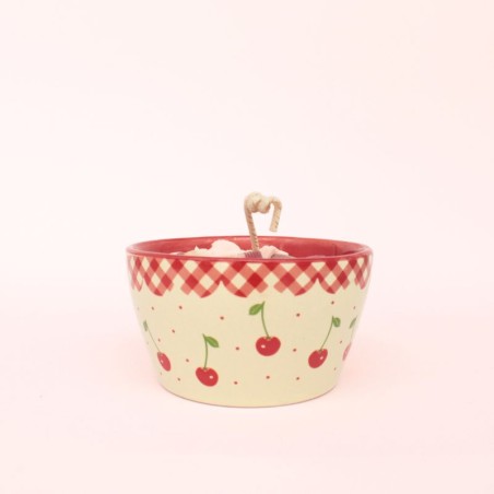 Bougie petit bol cerise - parfum Cerise