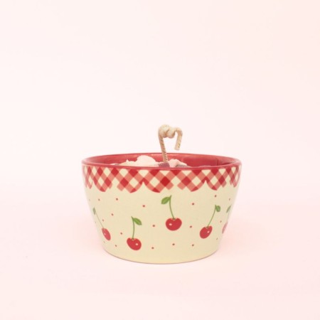 Bougie petit bol cerise - parfum Cerise